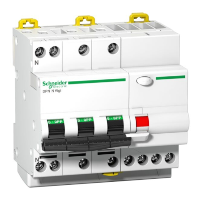 کلید محافظ جان ترکیبی چهار پل 16 آمپر اشنایدر A9D31716