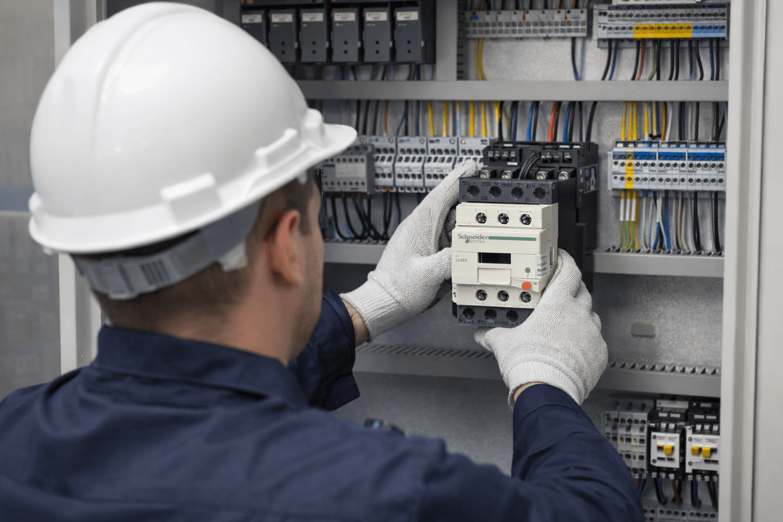 راهنمای نصب کنتاکتور تک فاز و سه فاز در مدار راهنمای نحوه نصب کنتاکتور در مدار