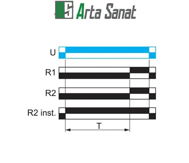 تايمر تاخیر در وصل 1 ثانیه تا 100 ساعت اشنایدر تابع A عملکرد تایمر RE17RAMU اشنایدر