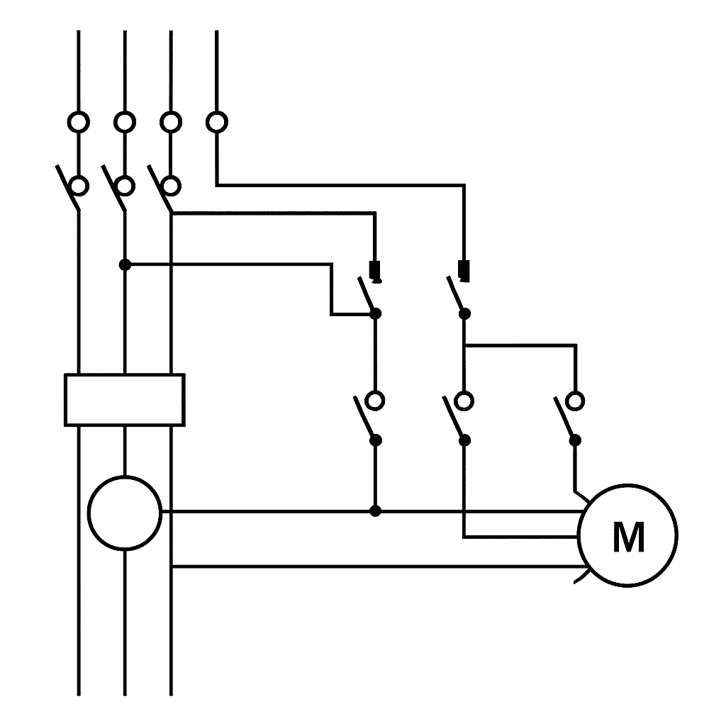 نقشه ستاره مدار مثلث موتور 