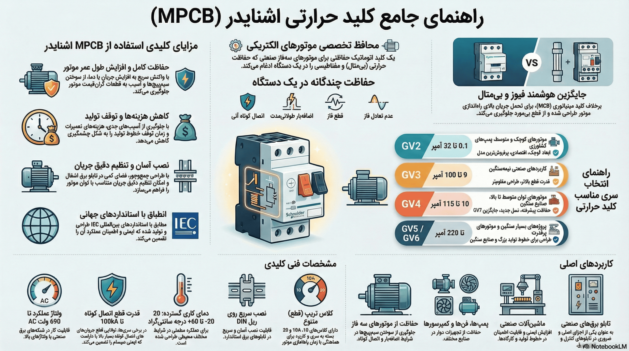 راهنمای خرید کلید حرارتی اشنایدر